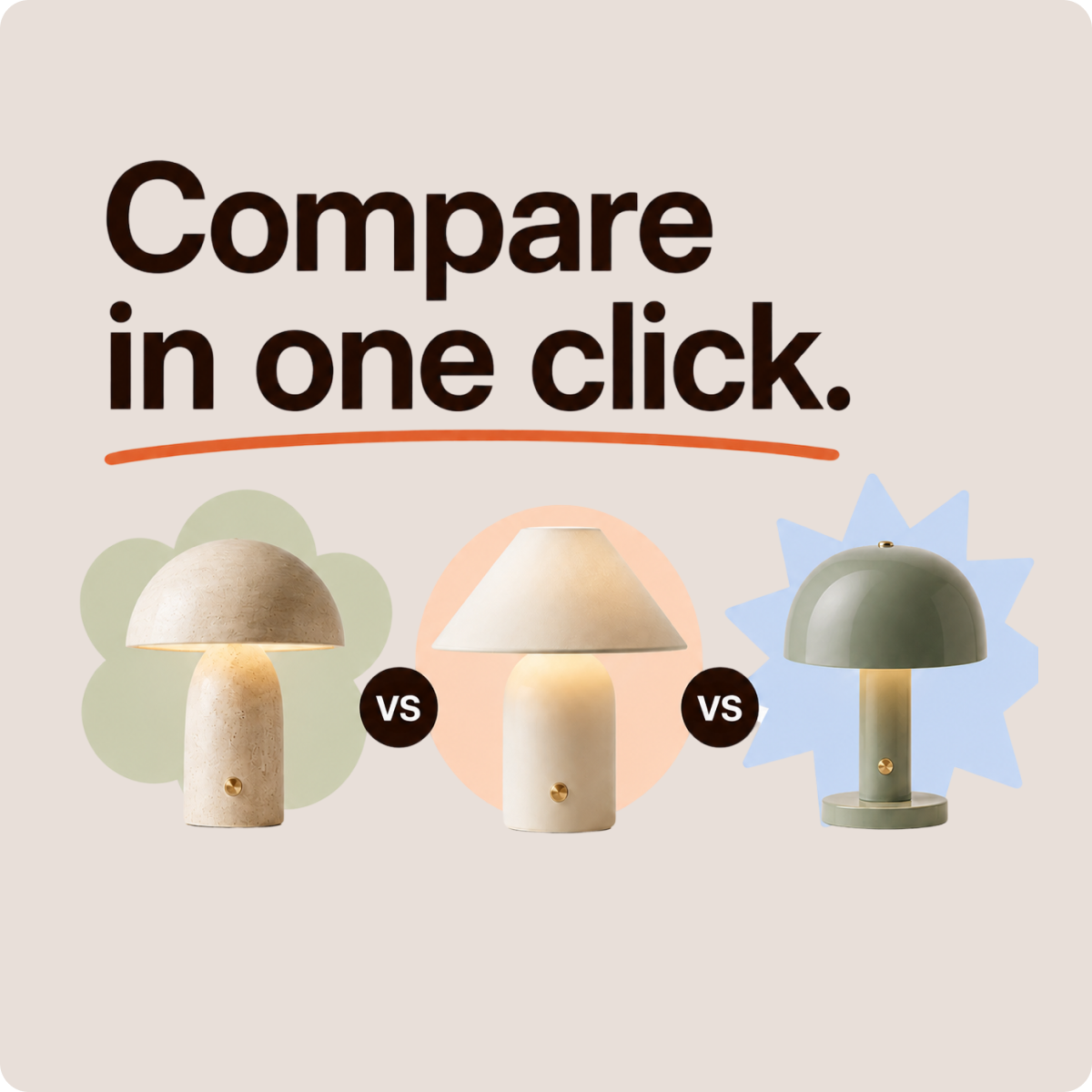 Side by side comparison