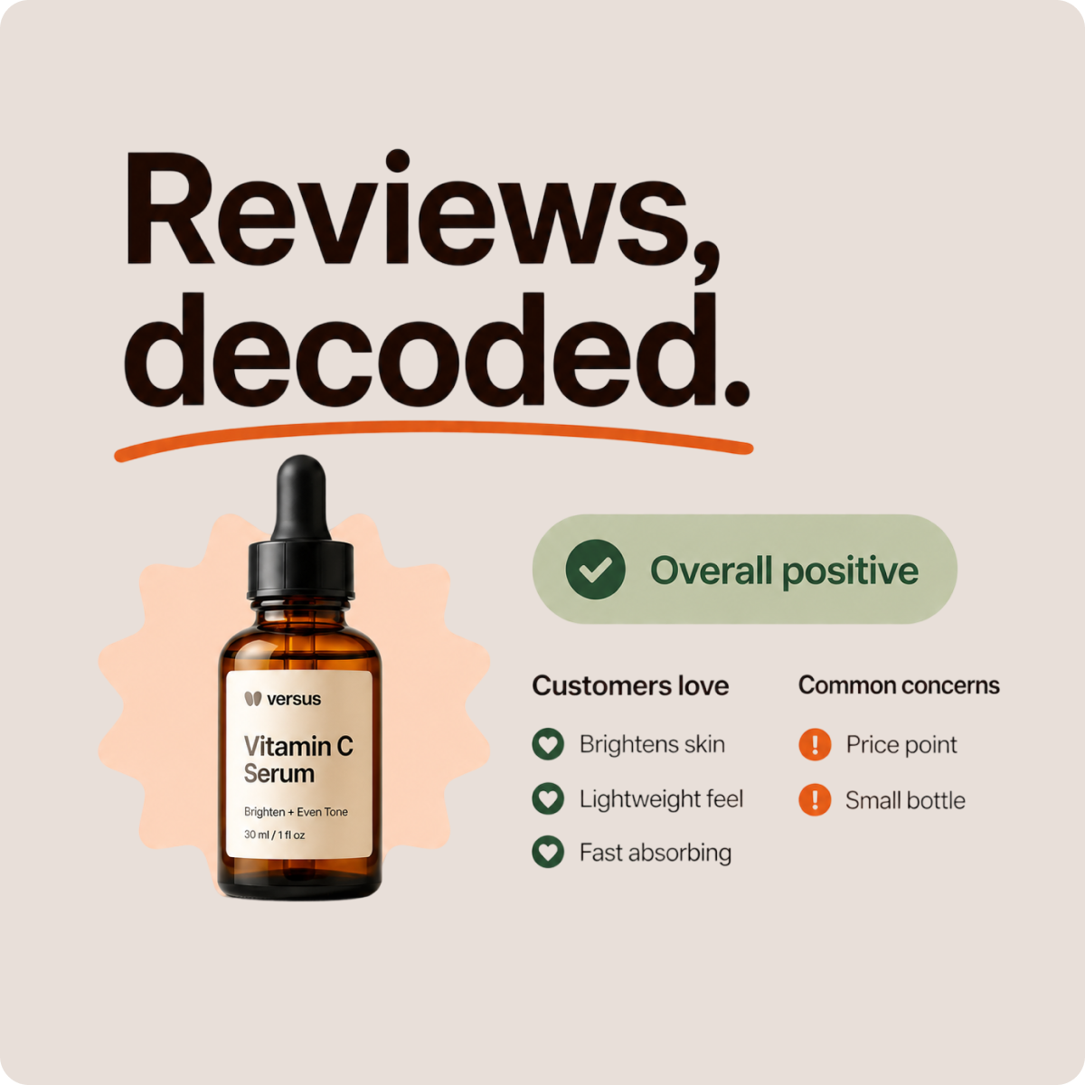 AI review summaries